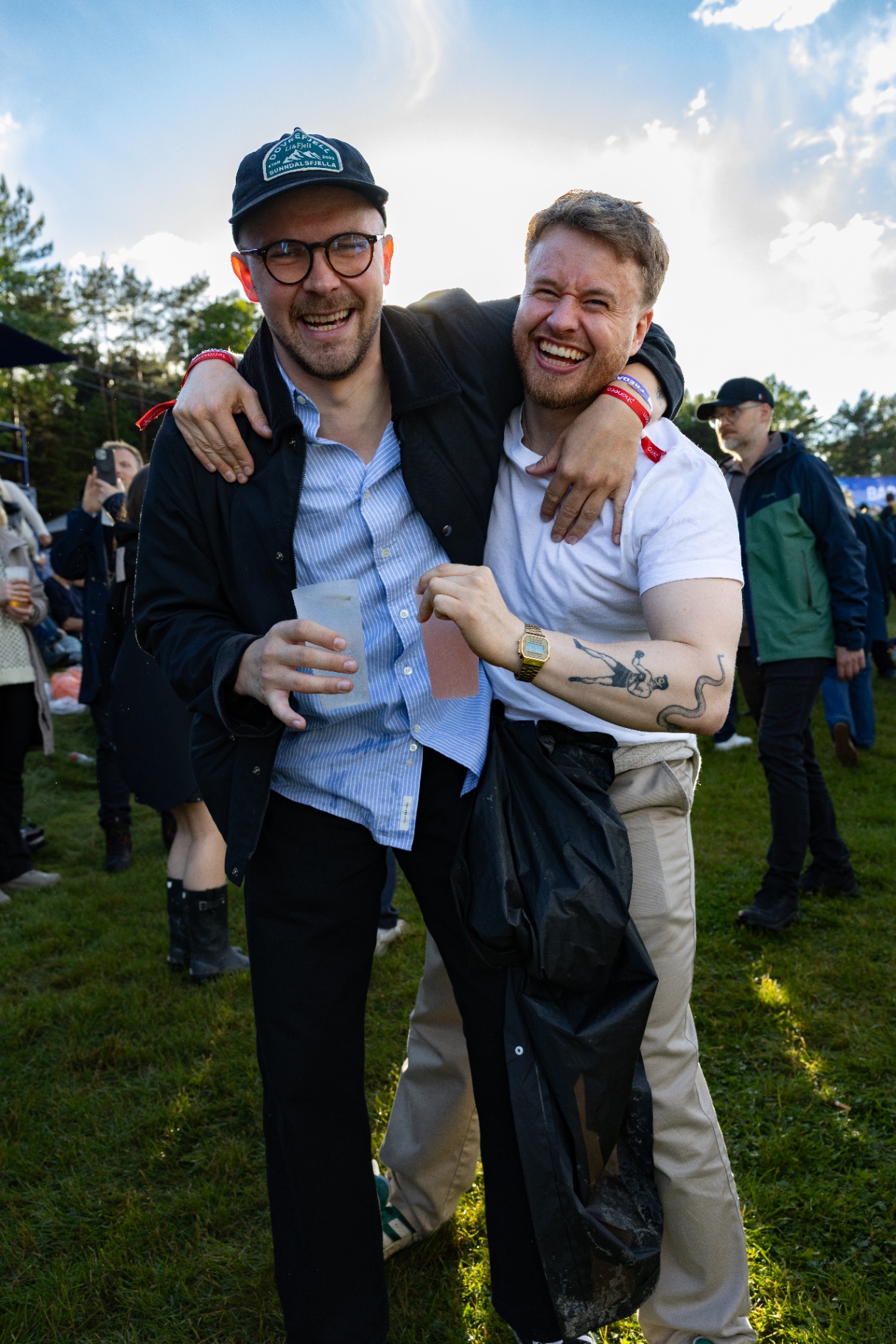 Venner på festival